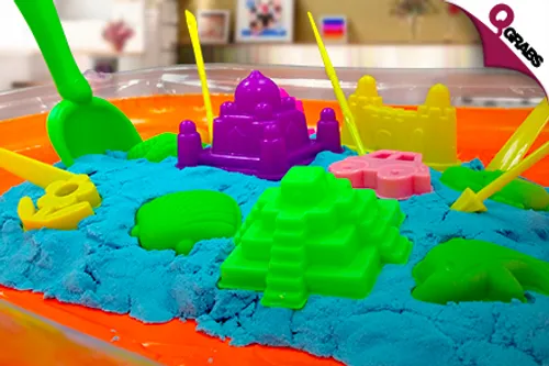 From QR69, Play Away with a Kinetic Sand Activity Set with Over 20 Toy Molds, an Inflatable Sand Box & More! (Up to QR260 Value)
